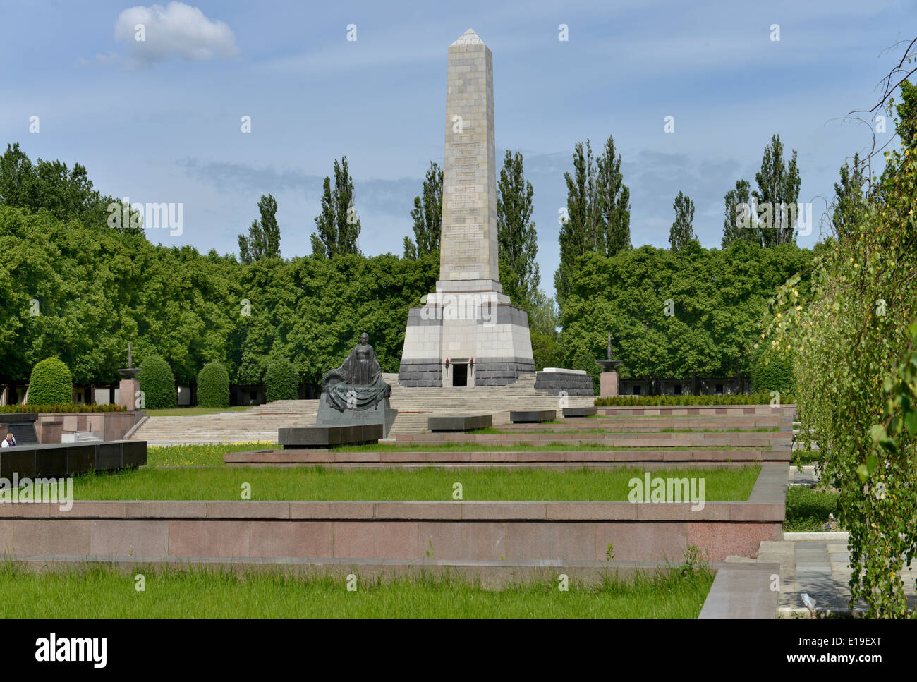 Sowjetisches Ehrenmal, Schoenholzer Heide, Pankow, Berlin, Deutschland / Schönholzer Stock Photo