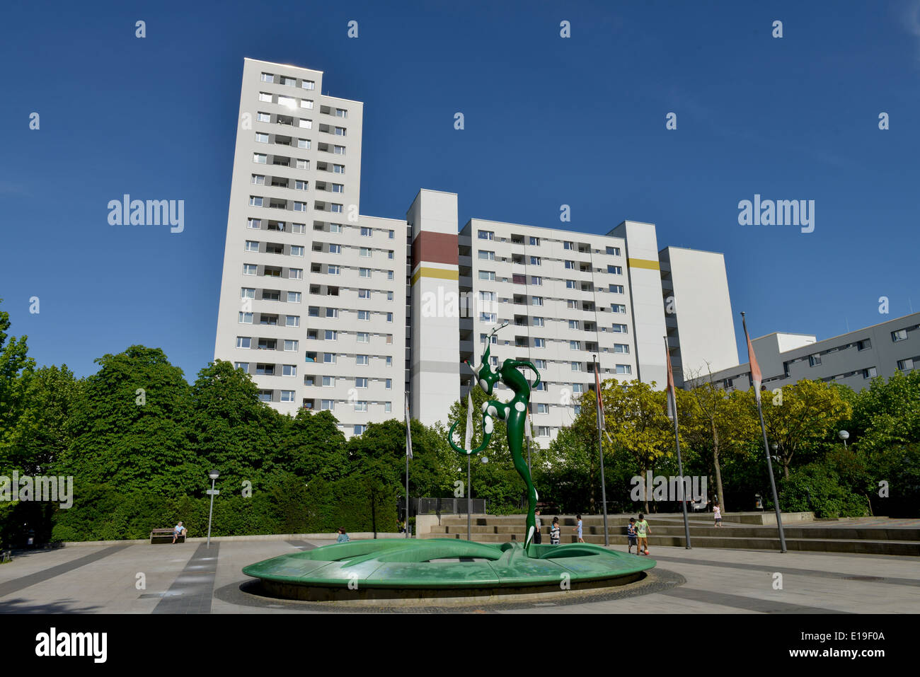 Hochhaus, Wilhelmruher Damm, Maerkisches Viertel, Berlin, Deutschland / Märkisches Stock Photo