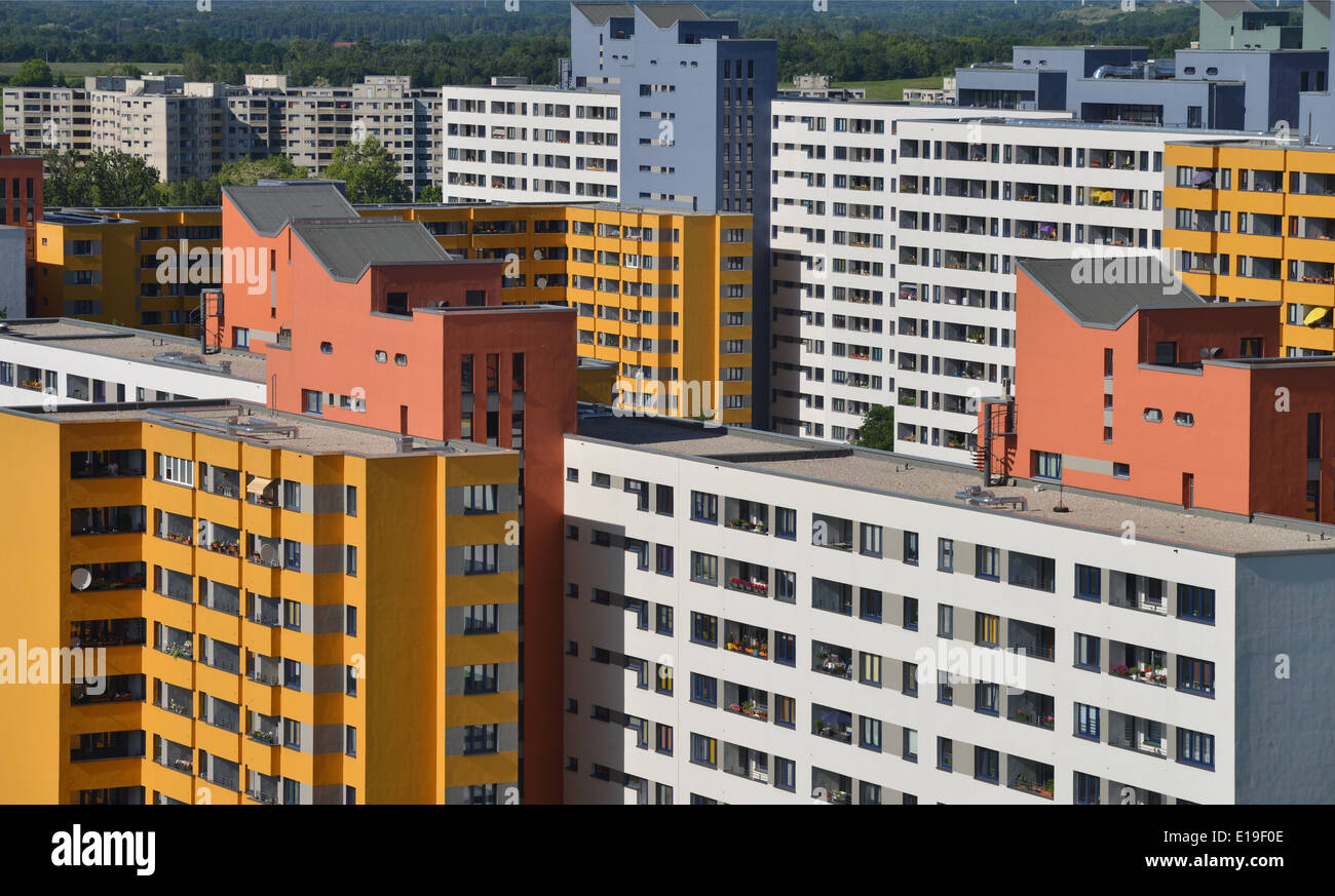 Hochhaeuser, Wilhelmruher Damm, Maerkisches Viertel, Berlin, Deutschland / Märkisches Stock Photo