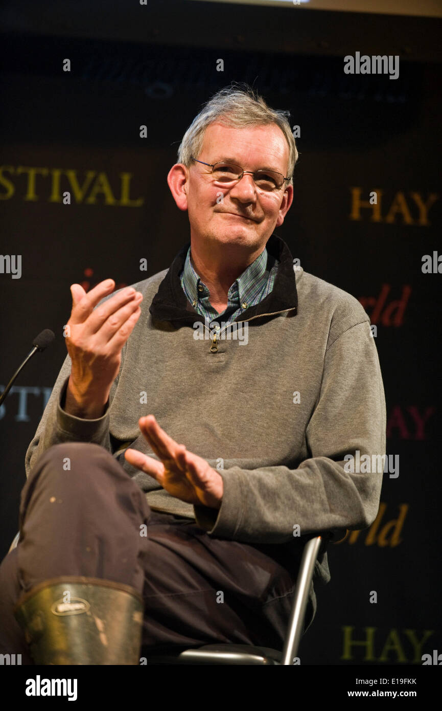 Magnum documentary photographer Martin Parr speaking about his work at Hay Festival 2014 ©Jeff Morgan Stock Photo