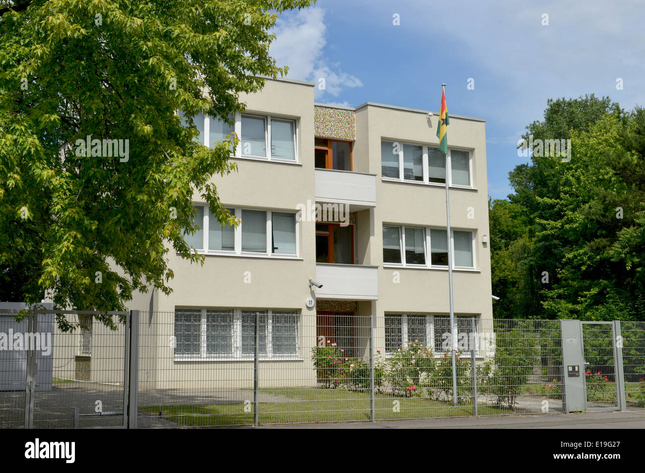 Botschaft Ghana, Stavangerstrasse, Pankow, Berlin, Deutschland Stock