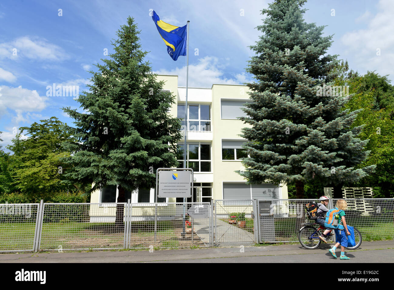 Botschaft Bosnien und Herzegowina, Ibsenstrasse, Pankow, Berlin, Deutschland Stock Photo