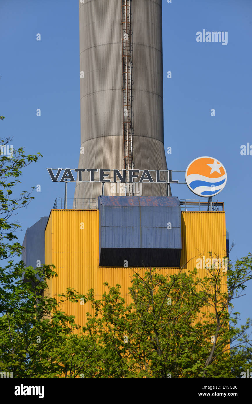 Vattenfall, Heizkraftwerk, Forckenbeckstrasse, Wilmersdorf, Berlin, Deutschland Stock Photo