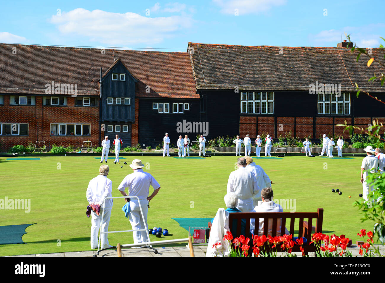 Ruislip Bowls Club, Bury Street, Ruislip, London Borough of Hillingdon, Greater London, England, United Kingdom Stock Photo