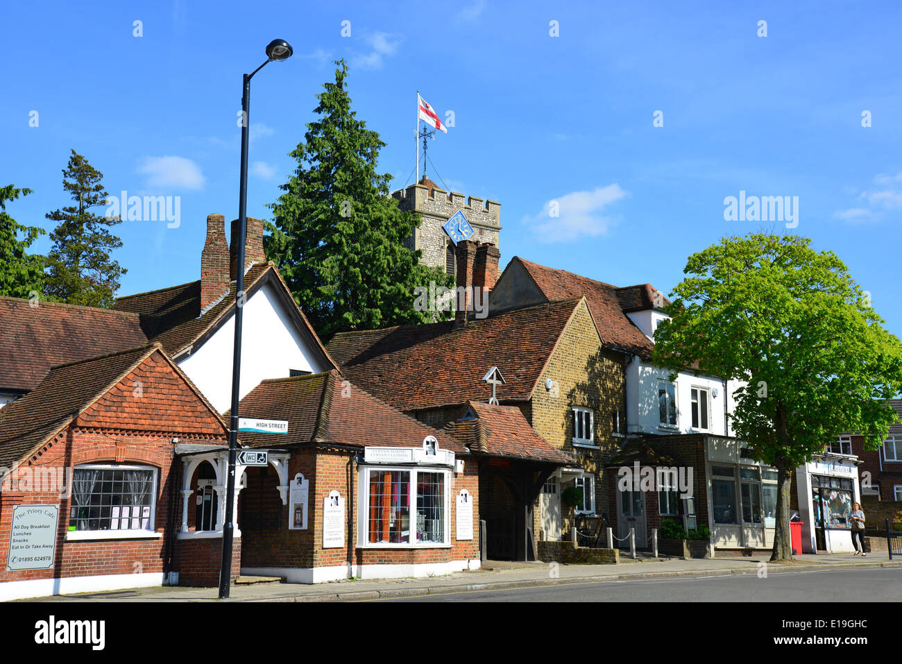 St Martin's Church, High Street, Ruislip, London Borough of Hillingdon, Greater London, England, United Kingdom Stock Photo