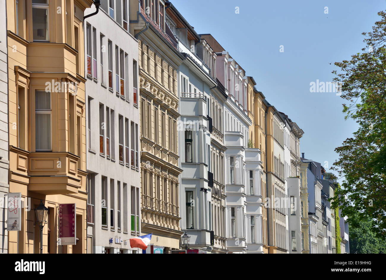 Altbauten, Fassaden, Auguststrasse, Mitte, Berlin, Deutschland Stock Photo