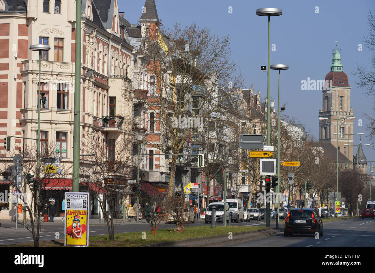 Rheinstrasse, Schoeneberg, Berlin, Deutschland / Schöneberg Stock Photo ...