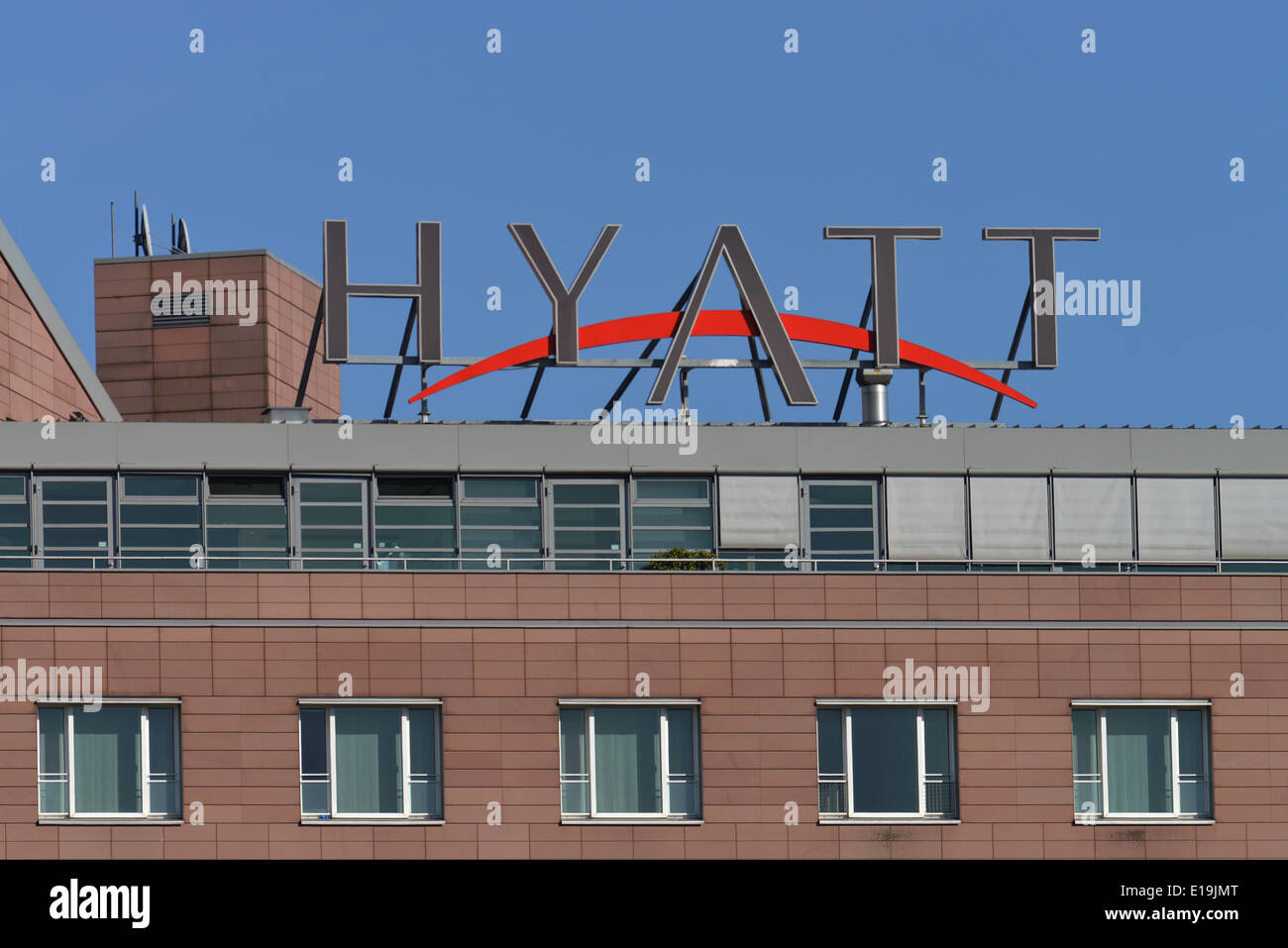 Hyatt-Hotel, Potsdamer Platz, Tiergarten, Berlin, Deutschland Stock Photo