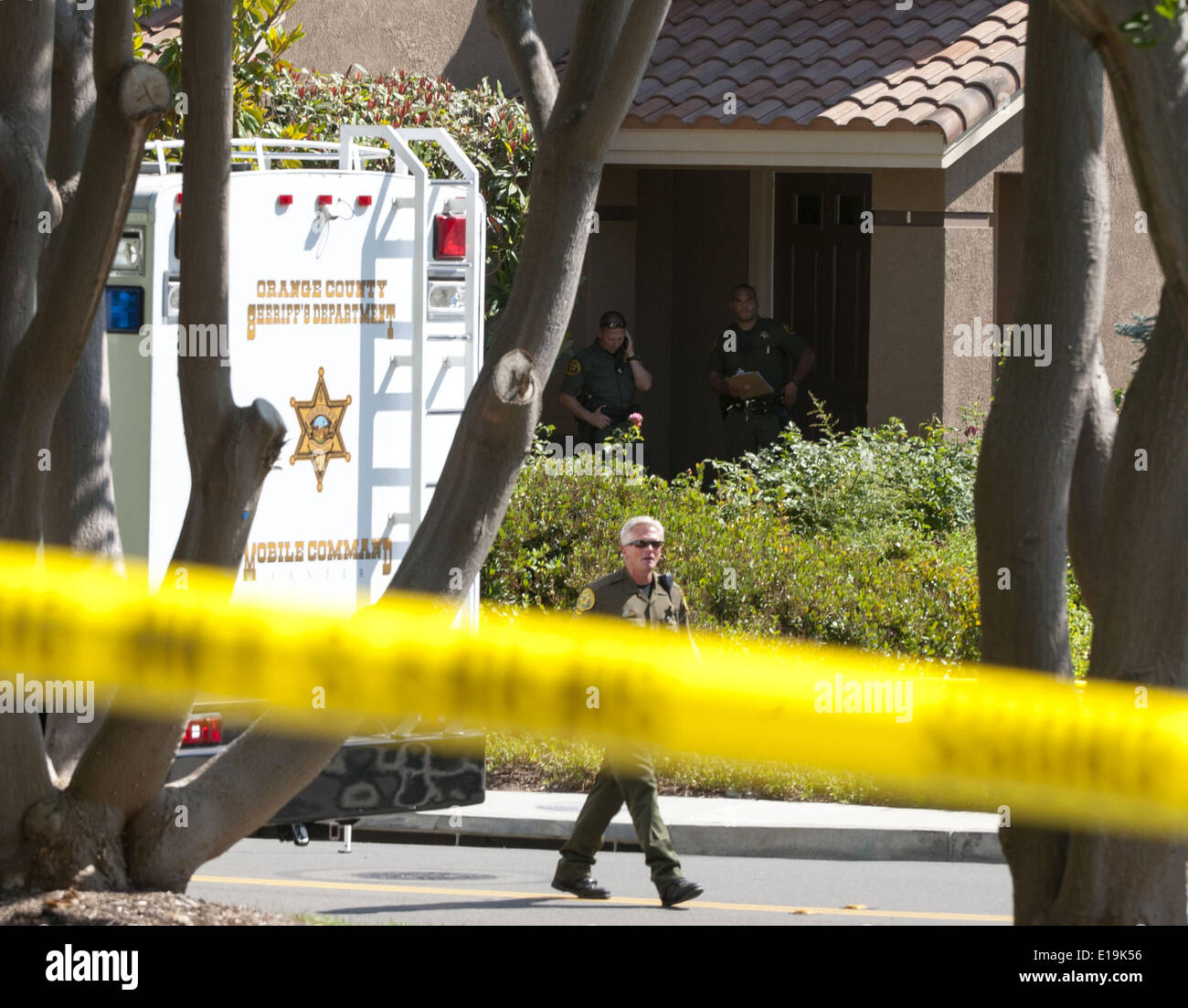 Crime scene investigators outside hires stock photography and images