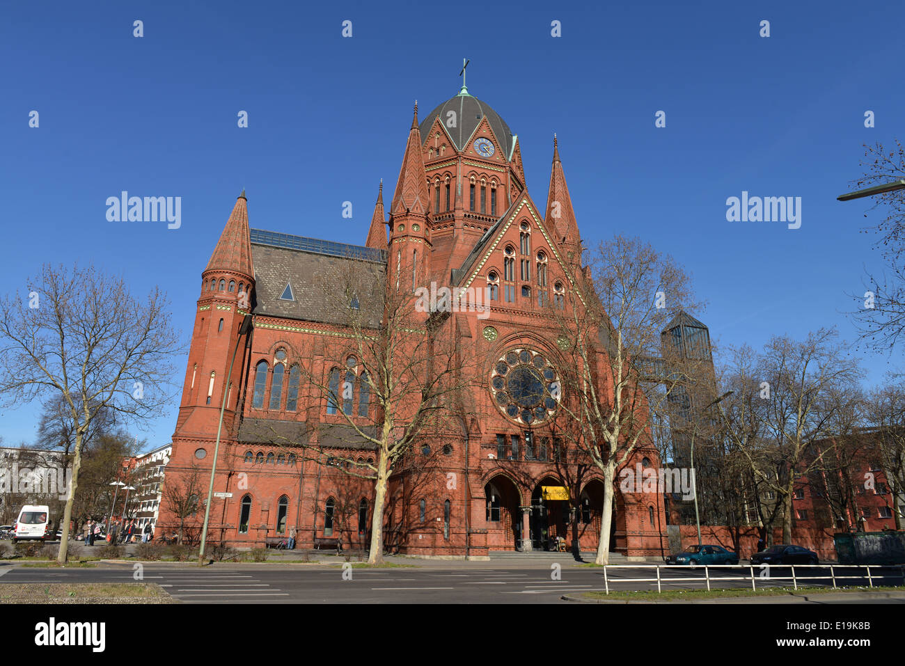 Heiligkreuz und Passionskirche, Zossener Strasse, Kreuzberg, Berlin