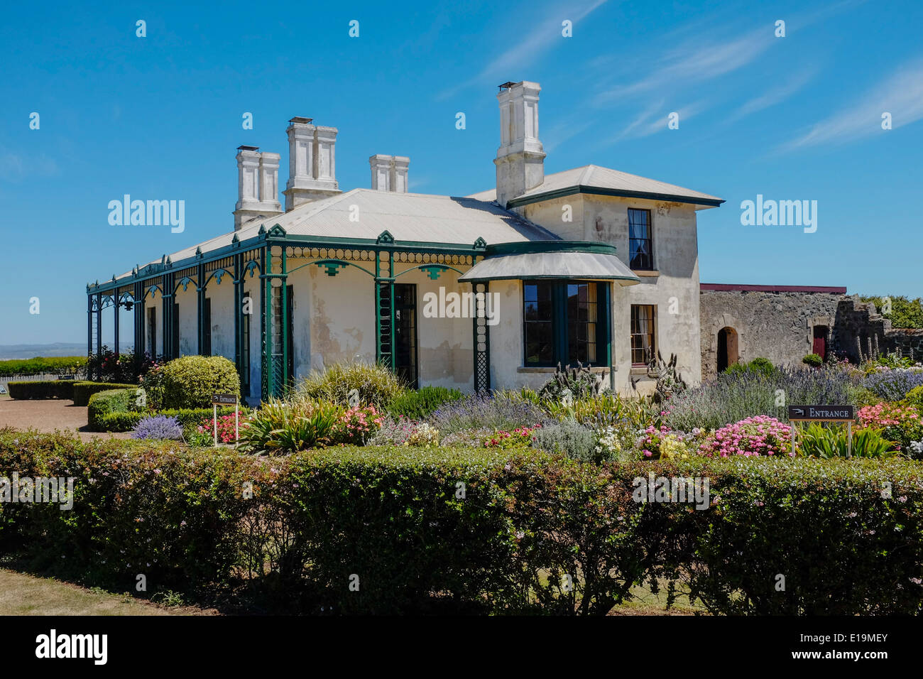 Historic Highfield House on the outskirts of the village of Stanley in Tasmania Stock Photo