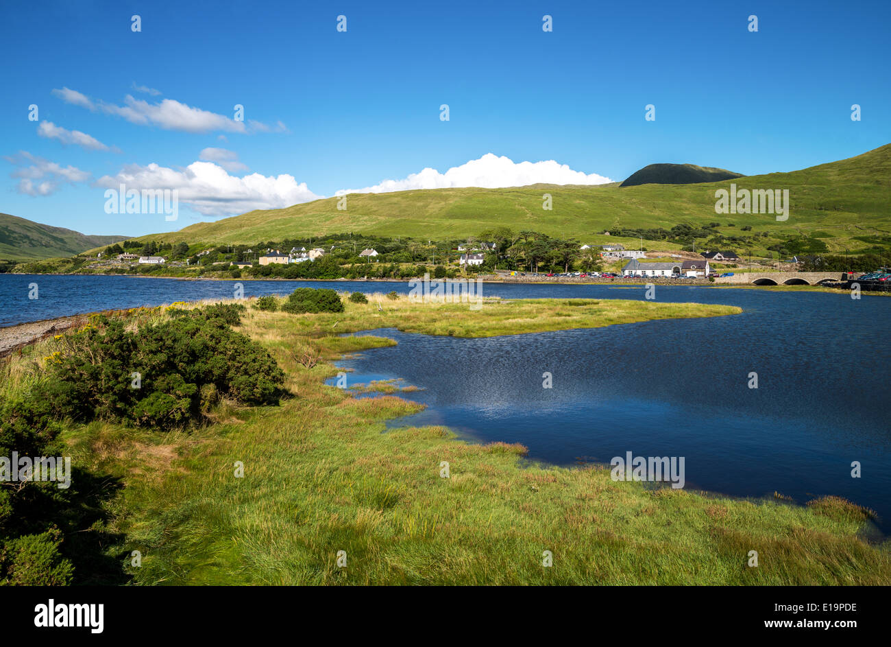 Ireland, Calway county, Connemara area, the Leenane lake Stock Photo ...