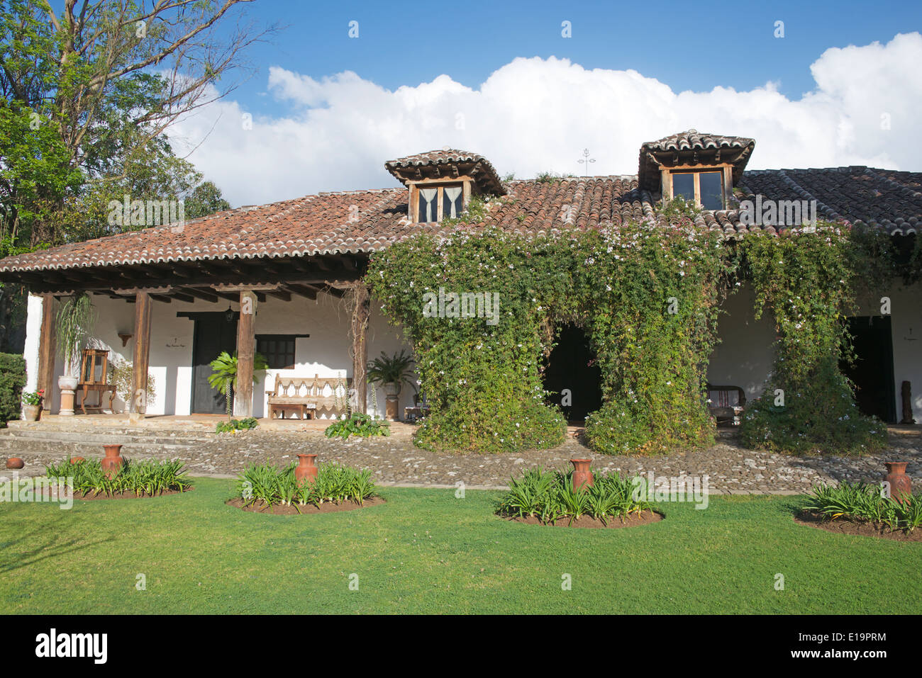 Old 17th century colonial farmhouse now Parador San Juan de Dios San  Cristobal de las Casas Chiapas Mexico Stock Photo - Alamy