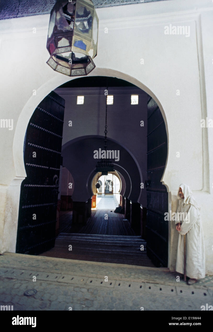 Fes Morocco Mosque Entrance Stock Photo - Alamy