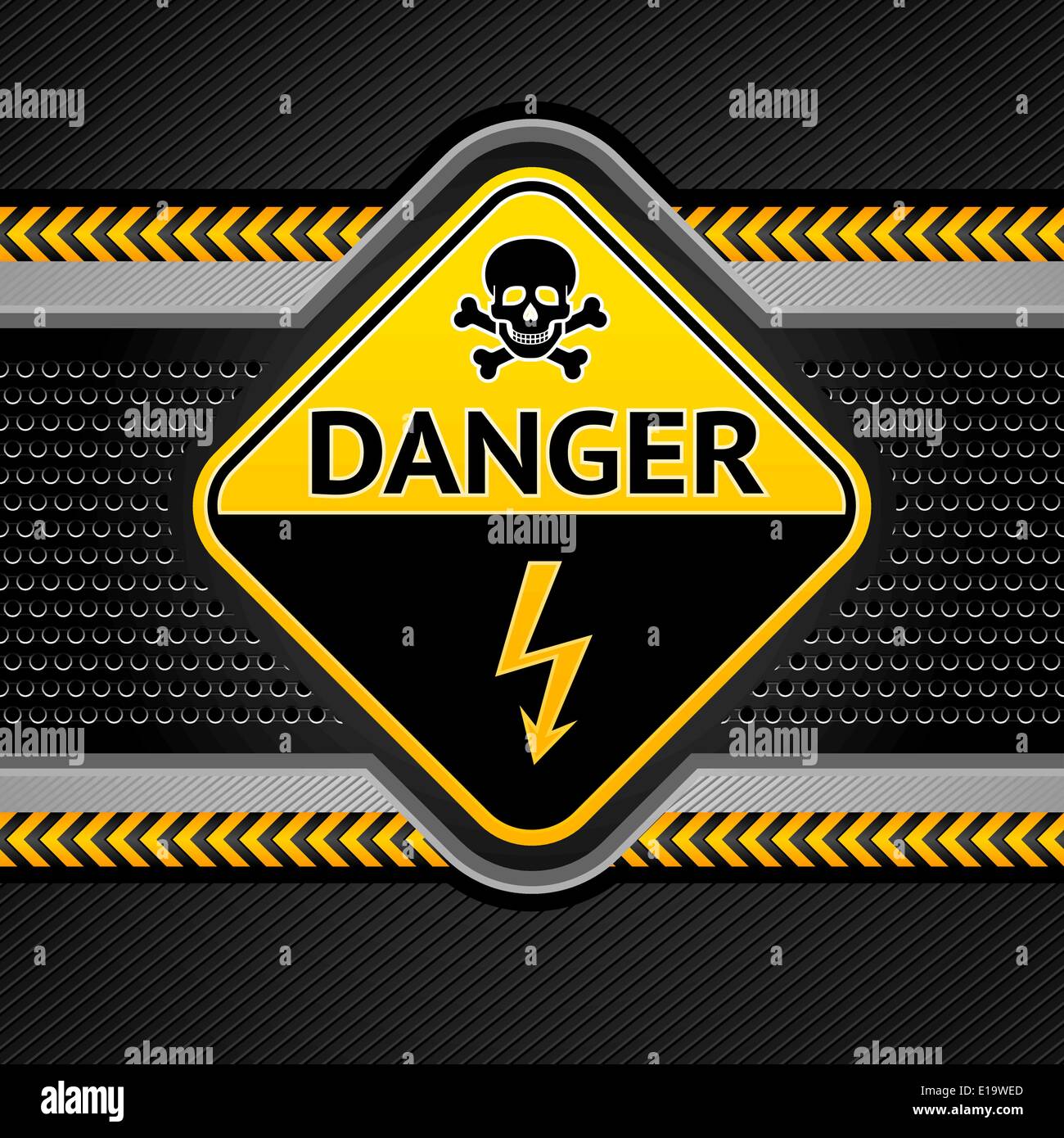 Abstract background industrial template, under construction Stock Vector