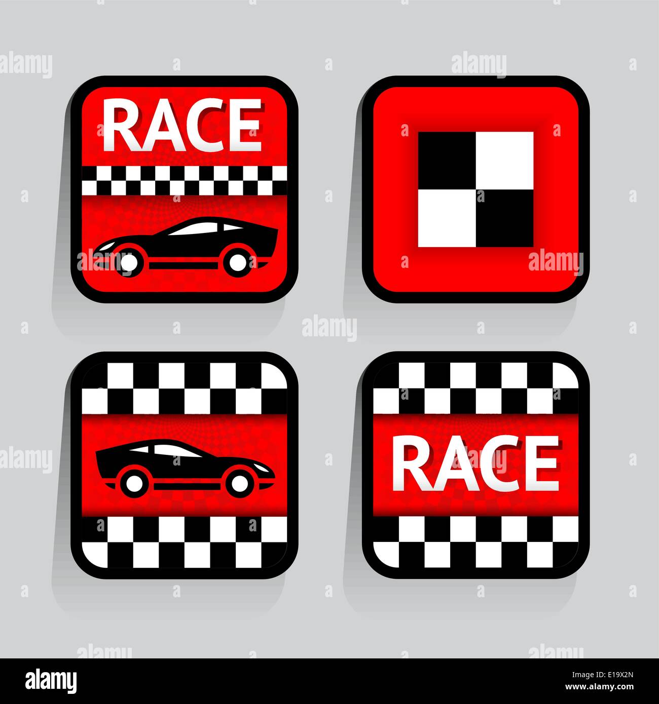 Creative street art stickers Stock Vector Images - Alamy