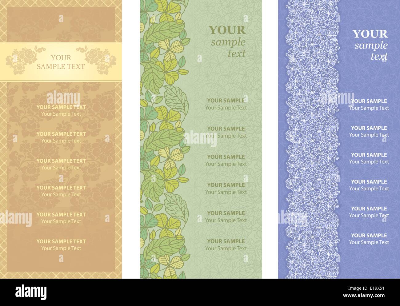 Restaurant menu Vector and ornament-flowers Stock Vector Image & Art ...