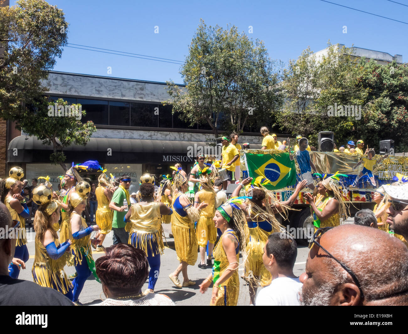 SAN FRANCISCO, CA/USA - MAY 25: San Francisco Carnaval Grand Parade on Memorial Day Weekend 2014 in San Francisco. Stock Photo