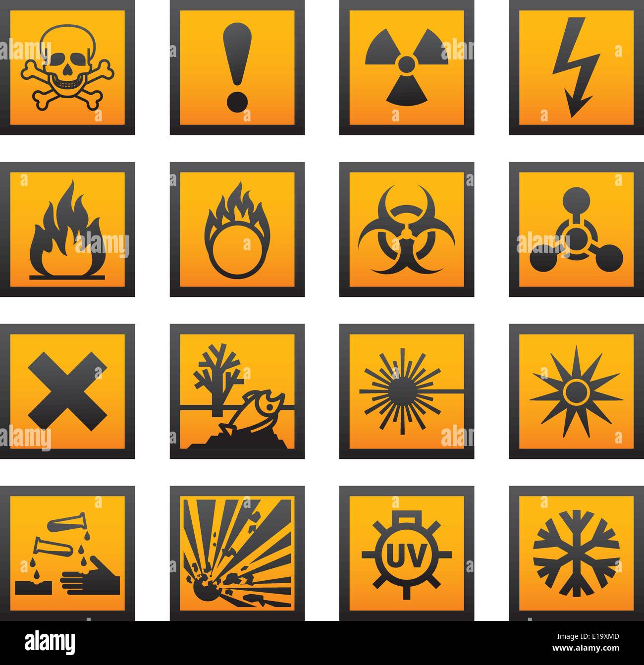 Hazard Symbols High Resolution Stock Photography And Images Alamy