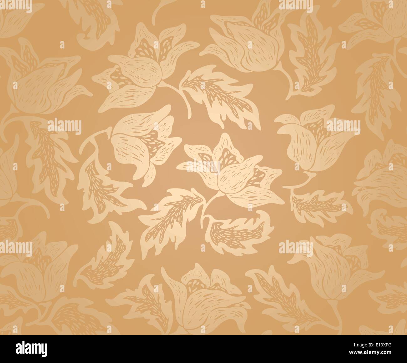 Floral pattern background pattern, gold Stock Vector Image & Art Alamy