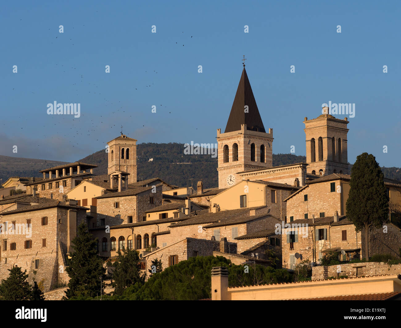 view of Spello, Italy Stock Photo - Alamy