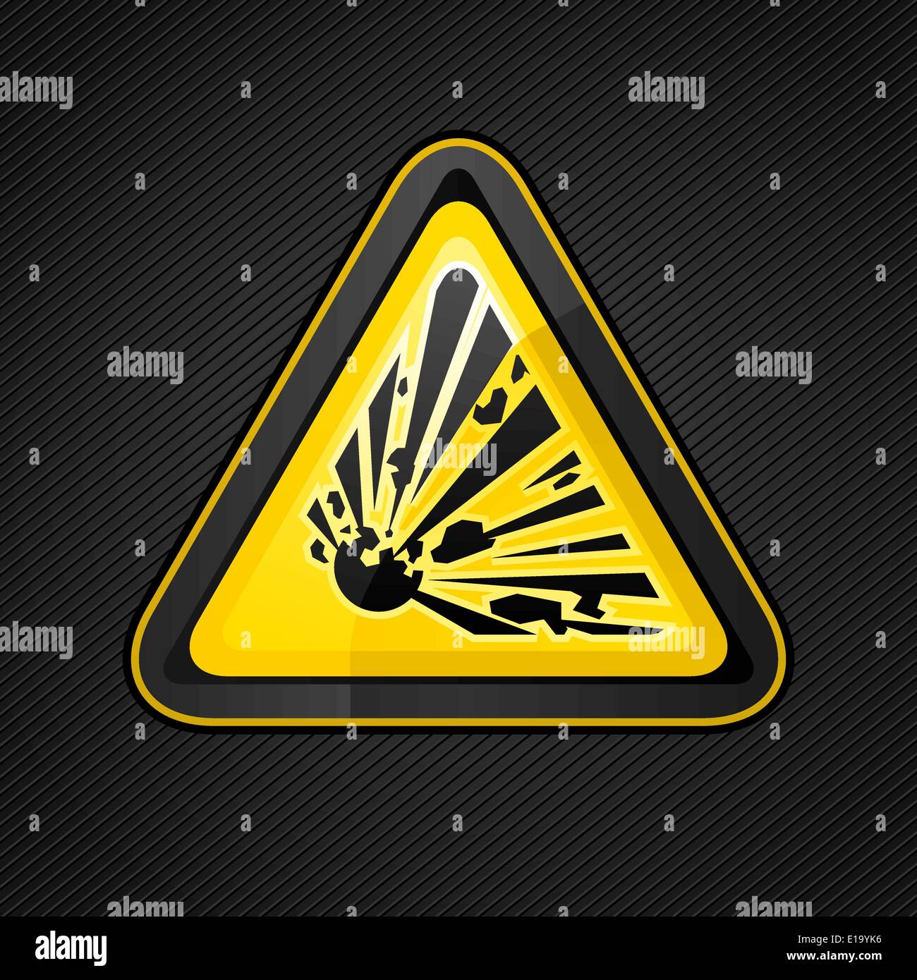 Explosive outlet hazard symbol
