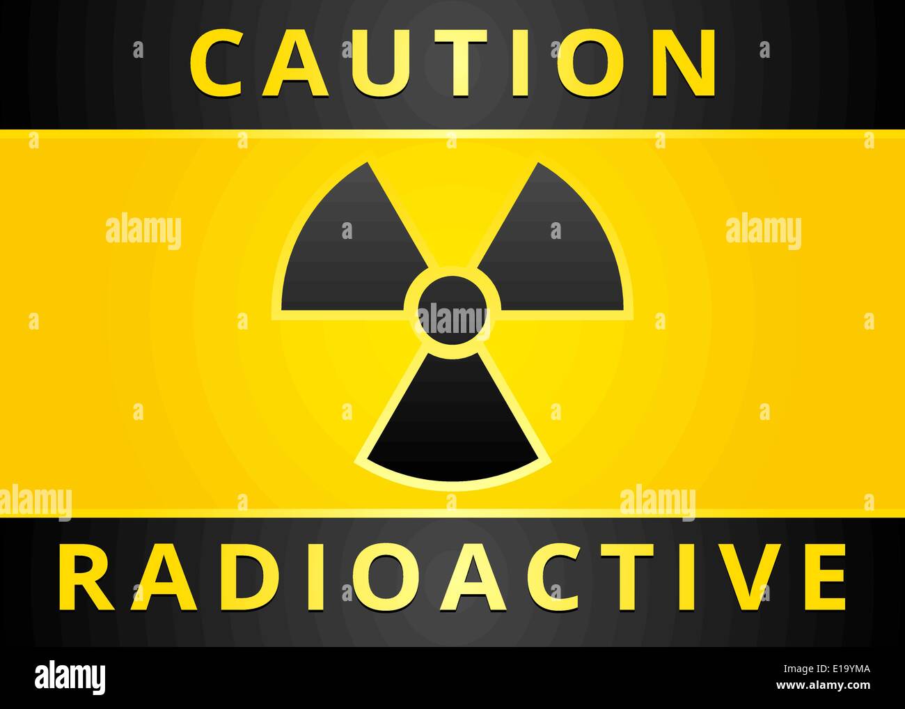 6-2" x 2" Nuclear Radiation sign decal warning symbol bio hazard stick