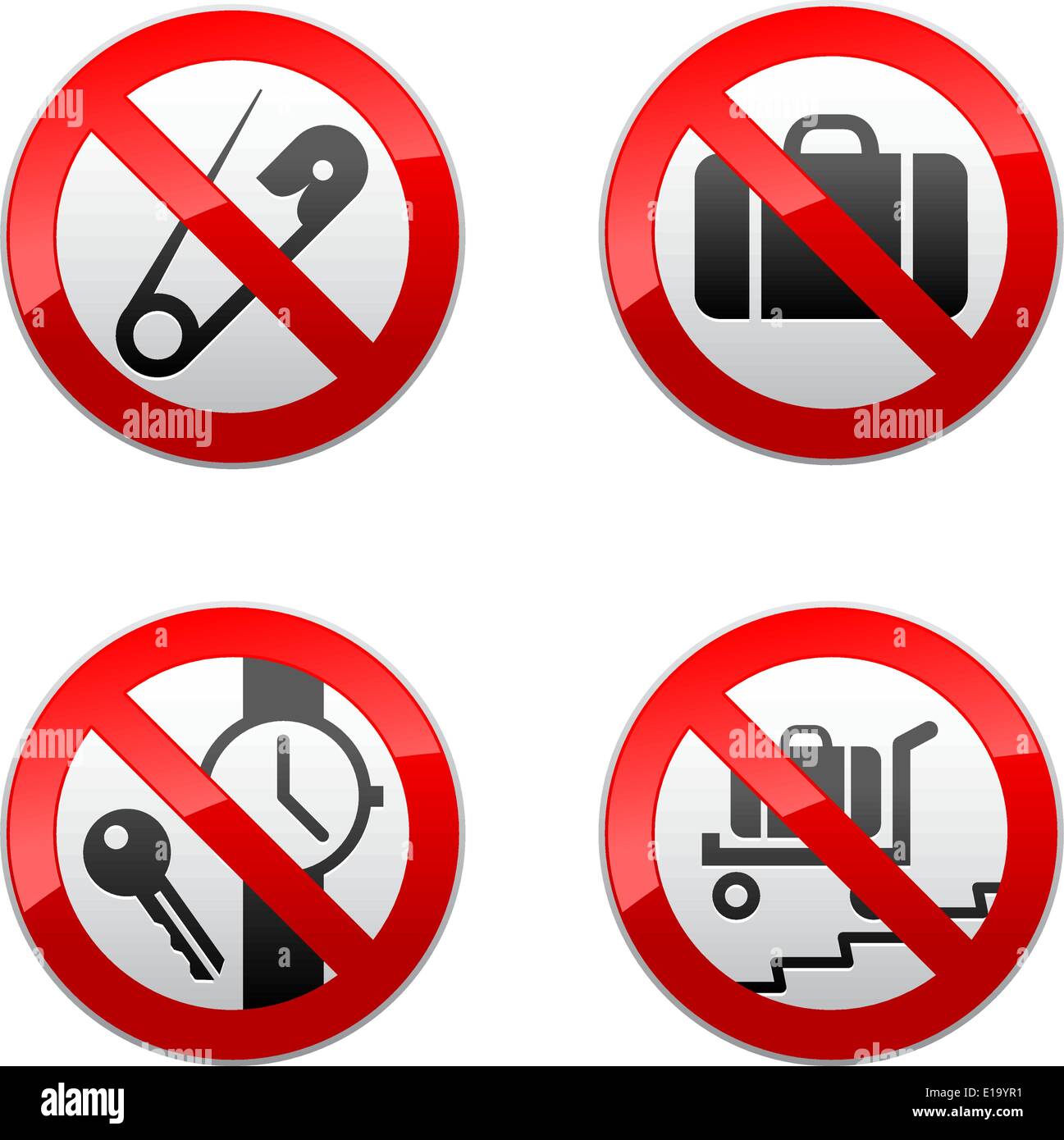 Airport Warning Signs Stock Photos & Airport Warning Signs Stock Images