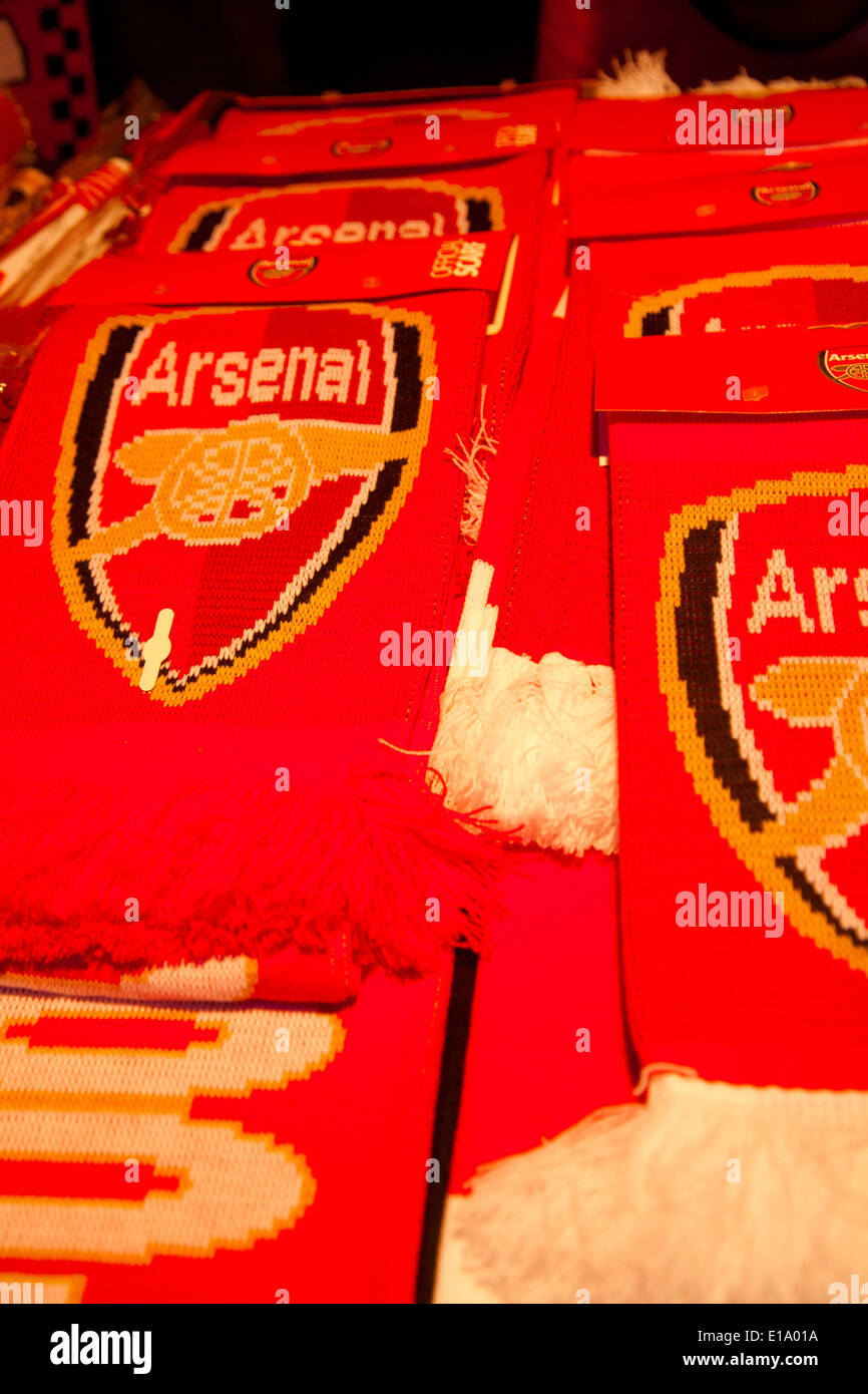 Arsenal football Scarf's Stock Photo