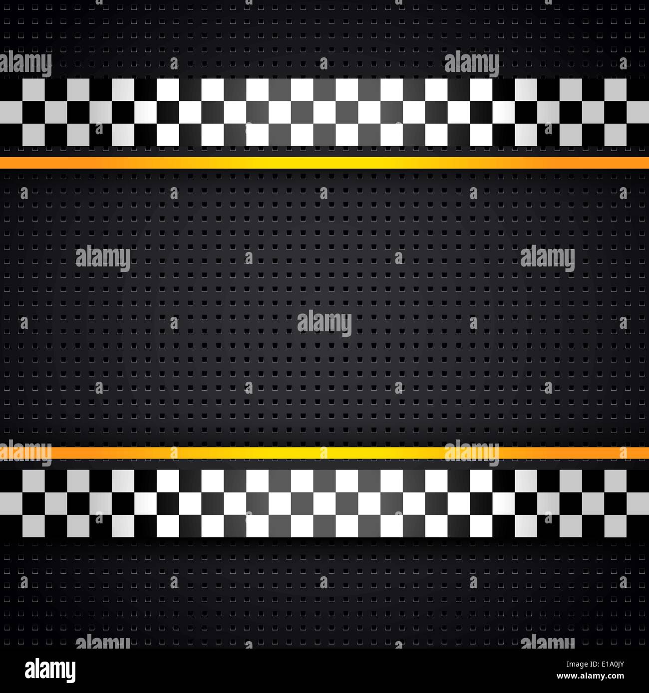 Structured metallic perforated for race sheet template Stock Vector