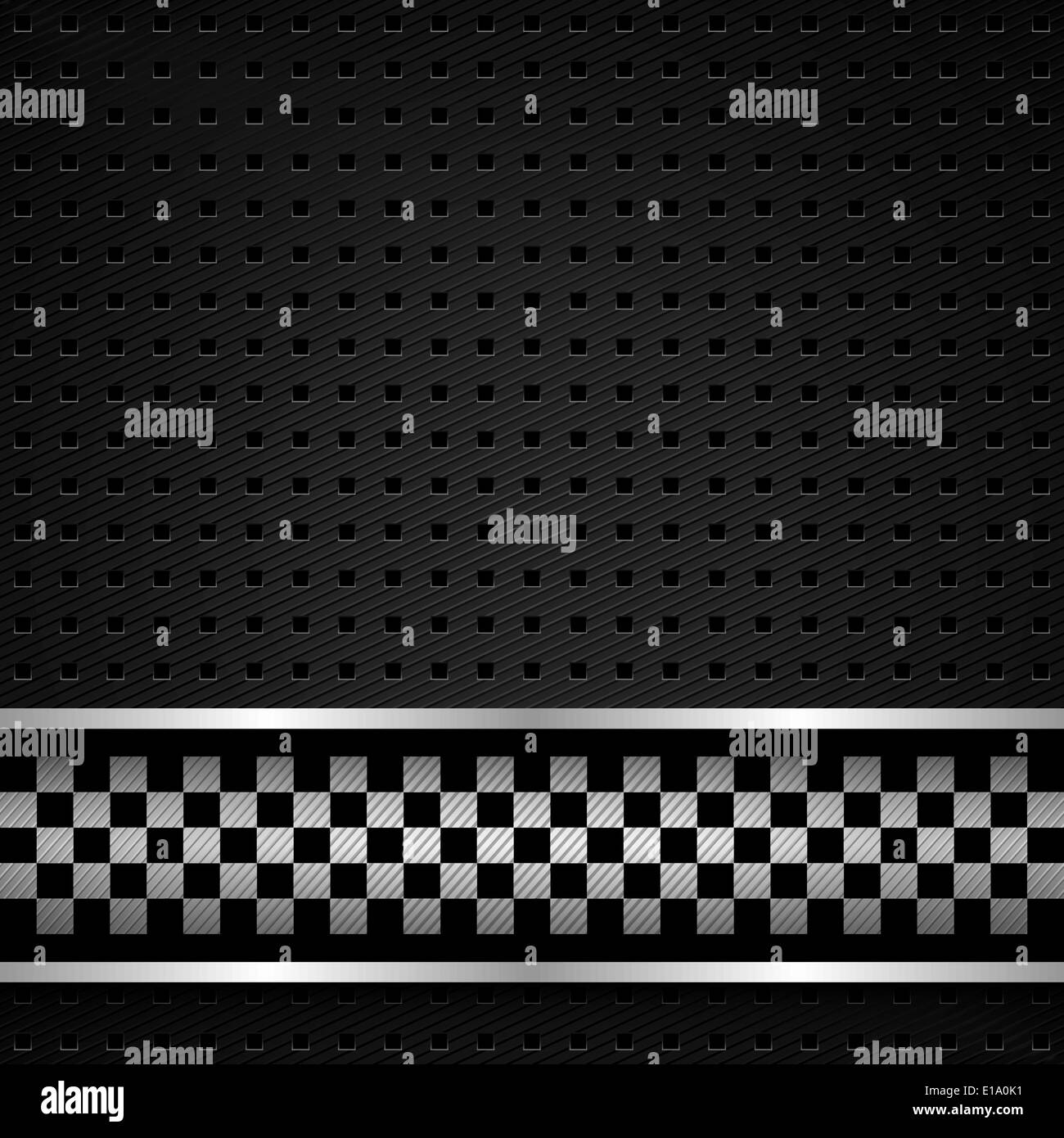 Structured metallic perforated for race sheet Stock Vector