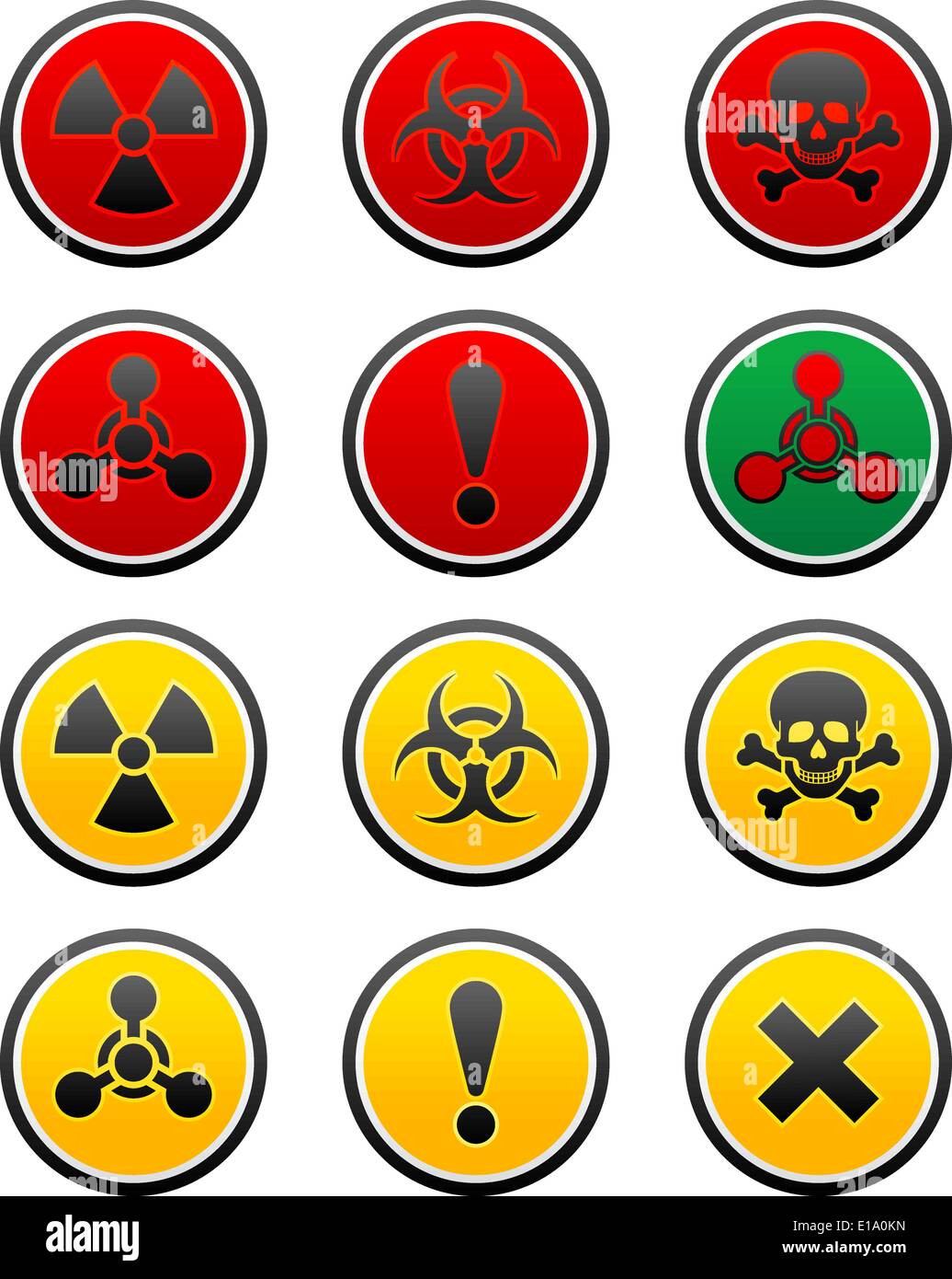 symbols of hazard - Danger Sign, vector design Stock Vector