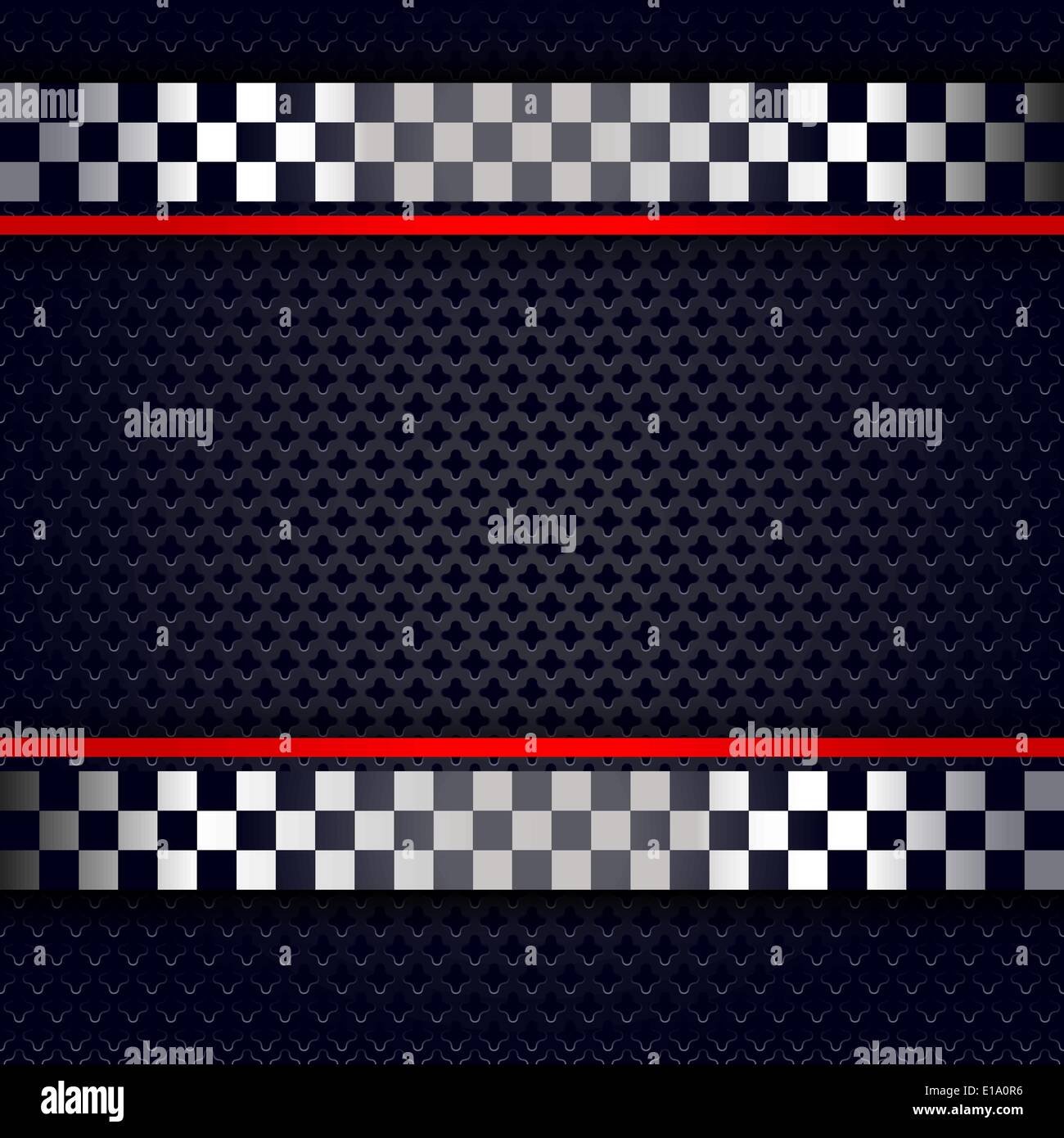Metallic perforated sheet background for race, vector illustration template 10eps Stock Vector