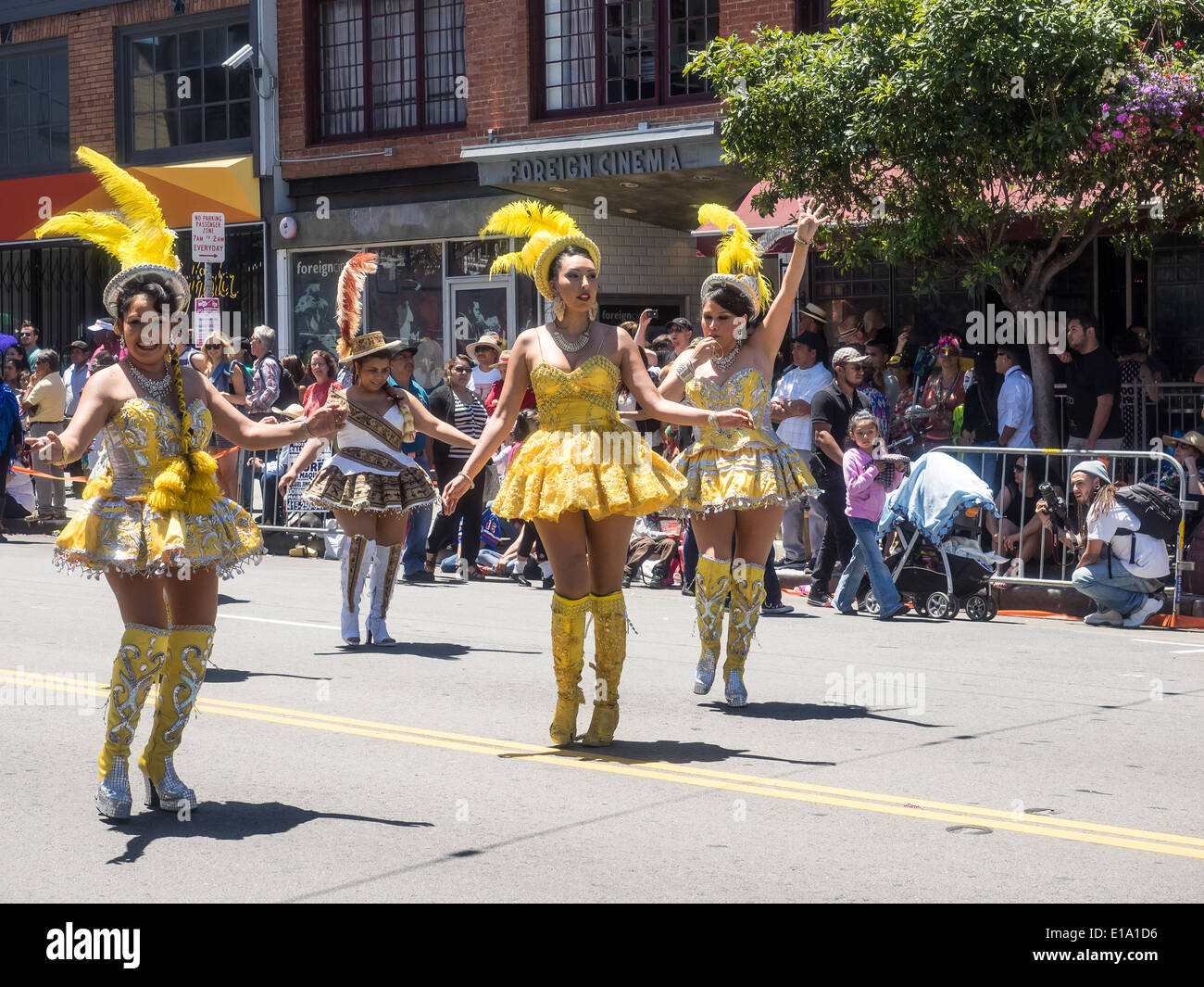 SAN FRANCISCO, CA/USA - MAY 25: San Francisco Carnaval Grand Parade on Memorial Day Weekend 2014 in San Francisco. Stock Photo