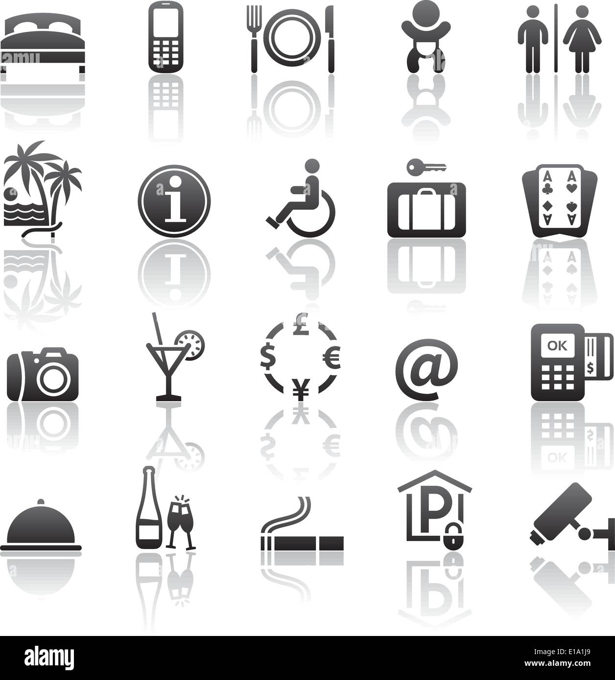 Office pictograms hi-res stock photography and images - Alamy