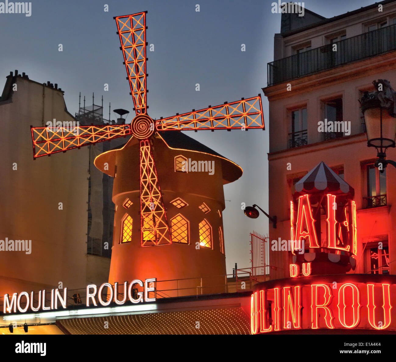 Moulin Rouge revue in Paris Stock Photo