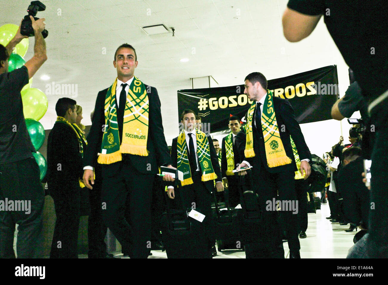 Sydney, Australia. 28th May, 2014. Members of Australia football team
