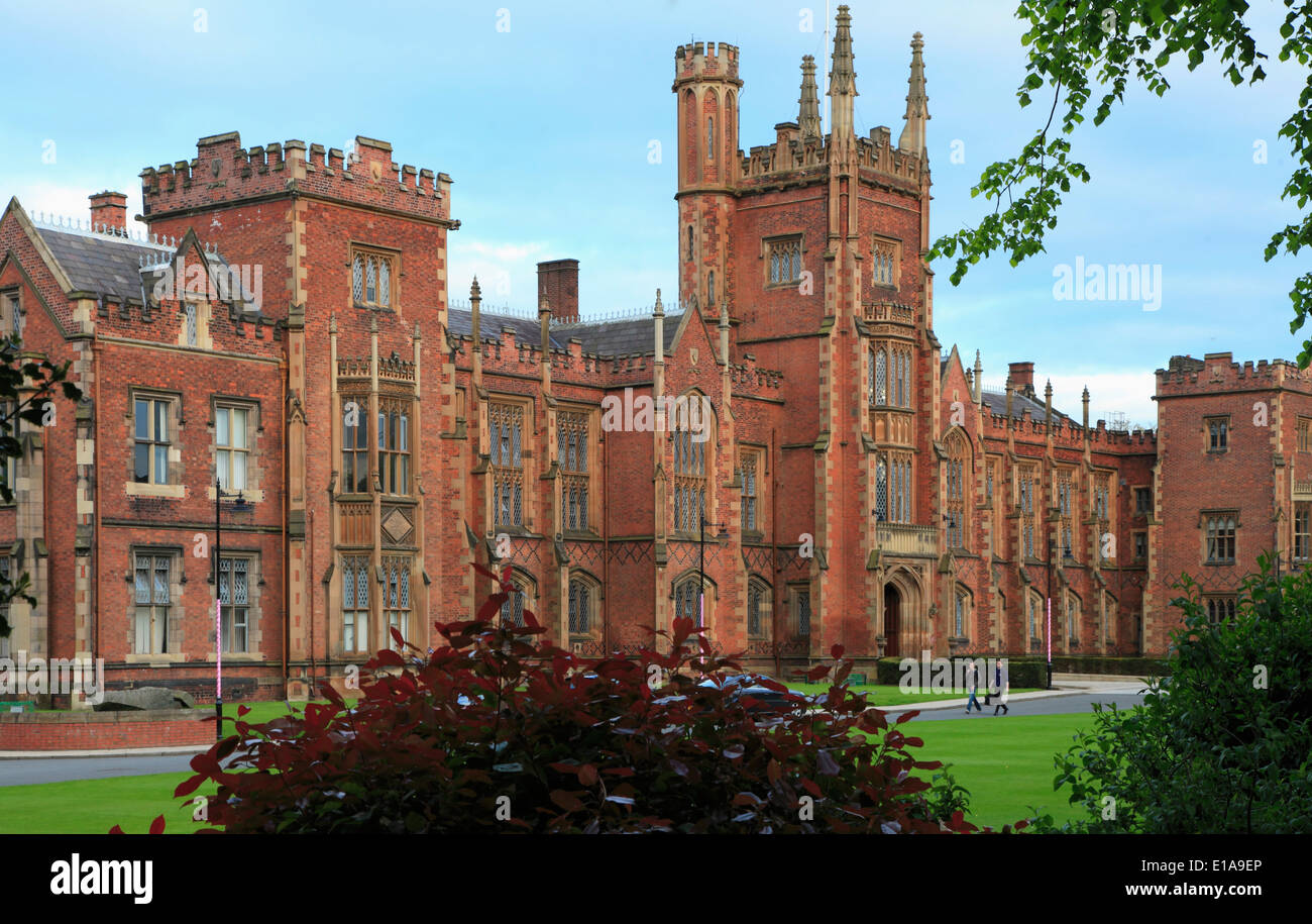 UK, Northern Ireland, Belfast, Queen's University, Stock Photo