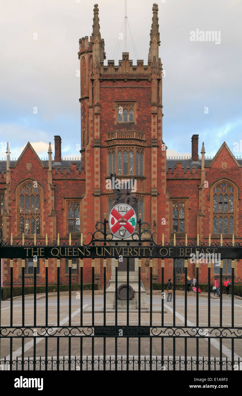 UK, Northern Ireland, Belfast, Queen's University, Stock Photo