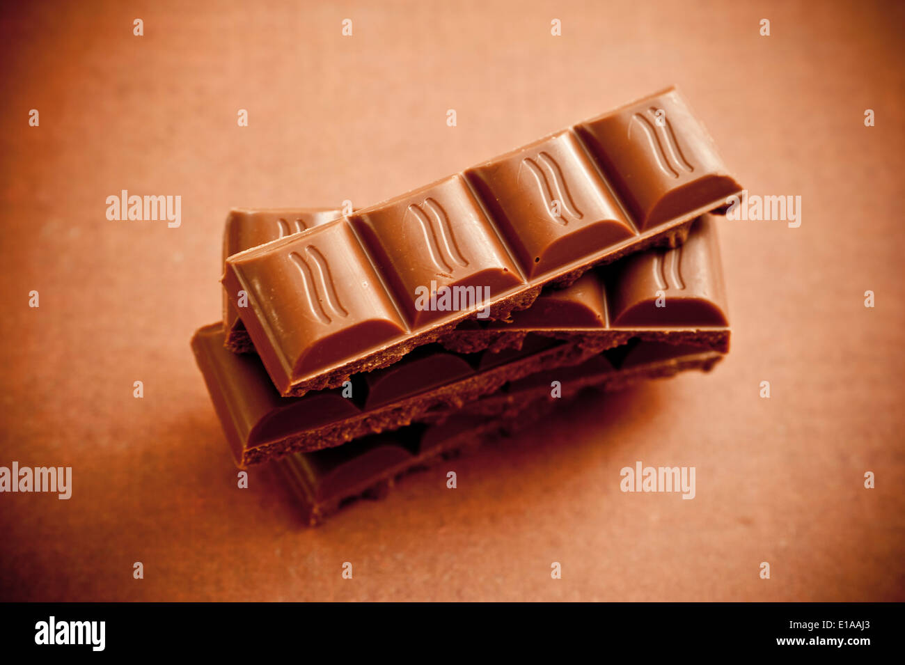 chocolate bars Stock Photo