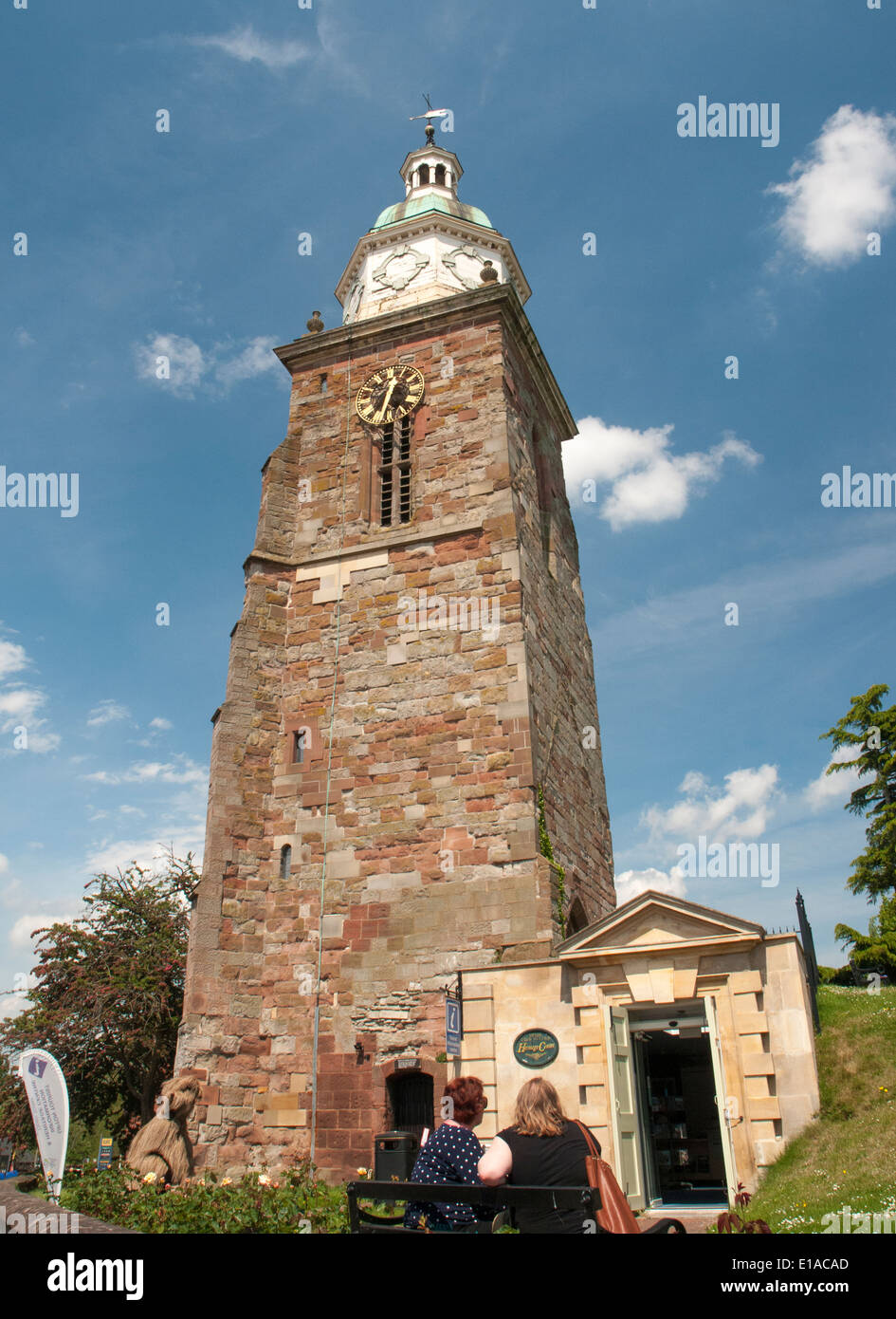 Historic church tower at UptonuponSevern, Worcestershire, England