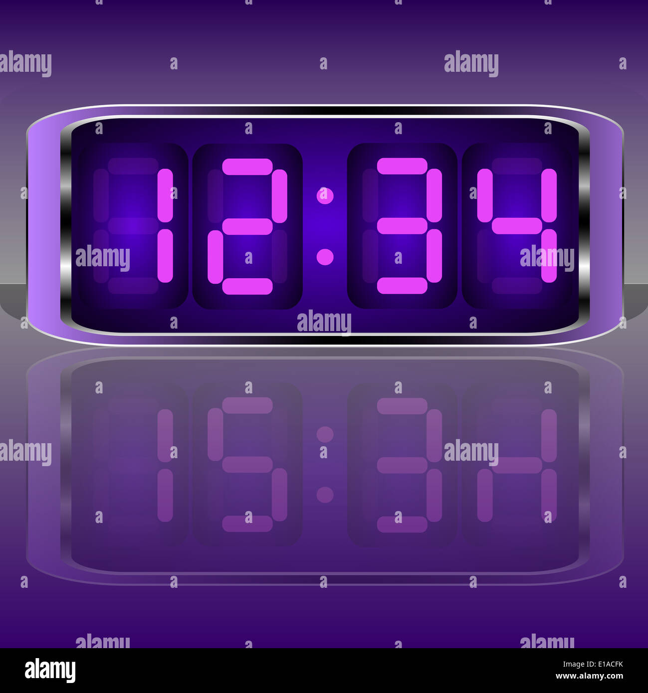 Digital Clock . Digital Uhr Nummer Stock Photo Alamy