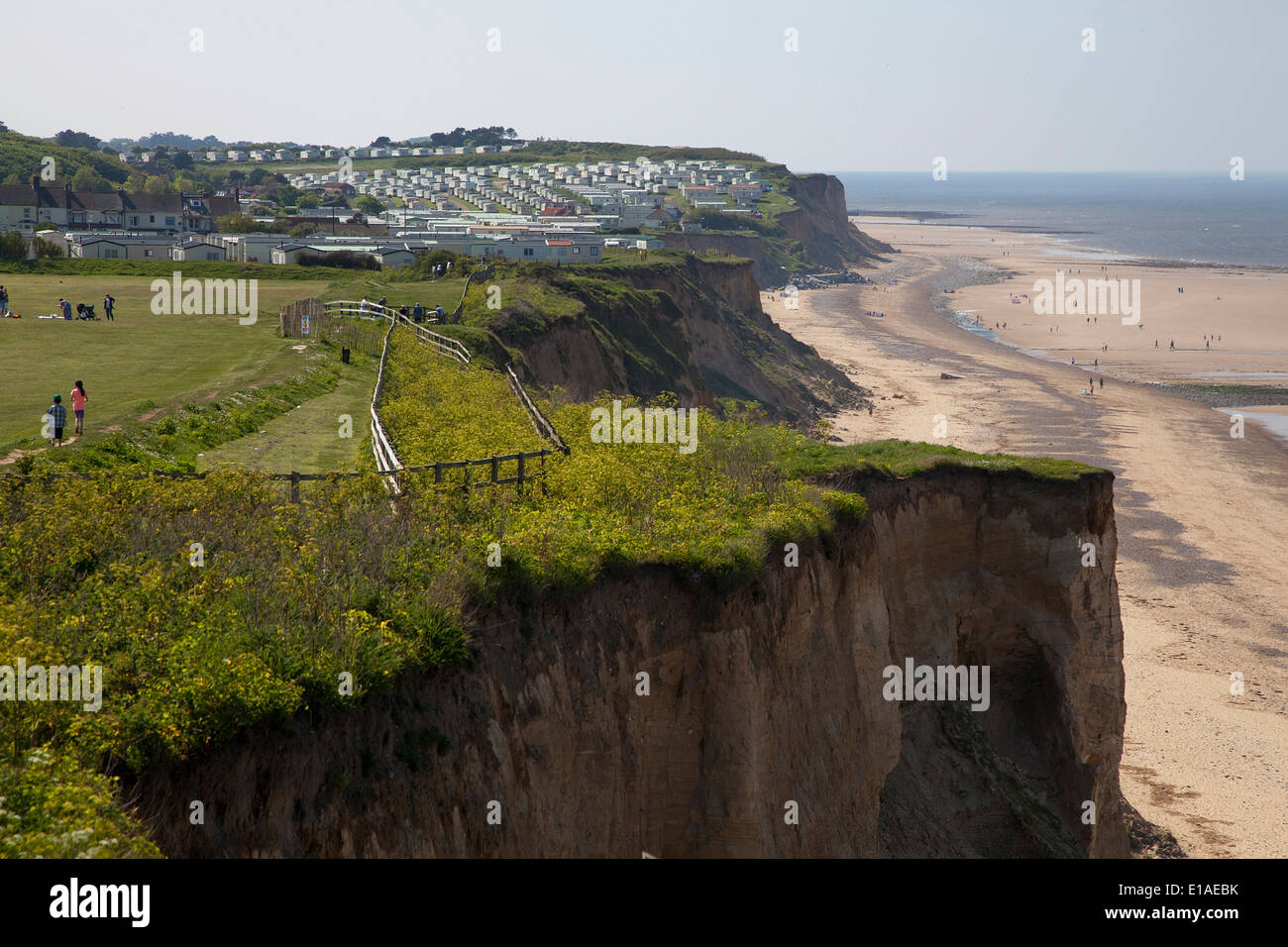 Cromer and East Runton cliffs on the North Norfolk coast Stock Photo