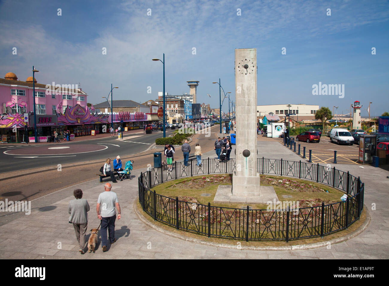 Far East Prisoners of War memorial on Marine Parade seafront at Great Yarmouth, a popular Norfolk holiday Stock Photo