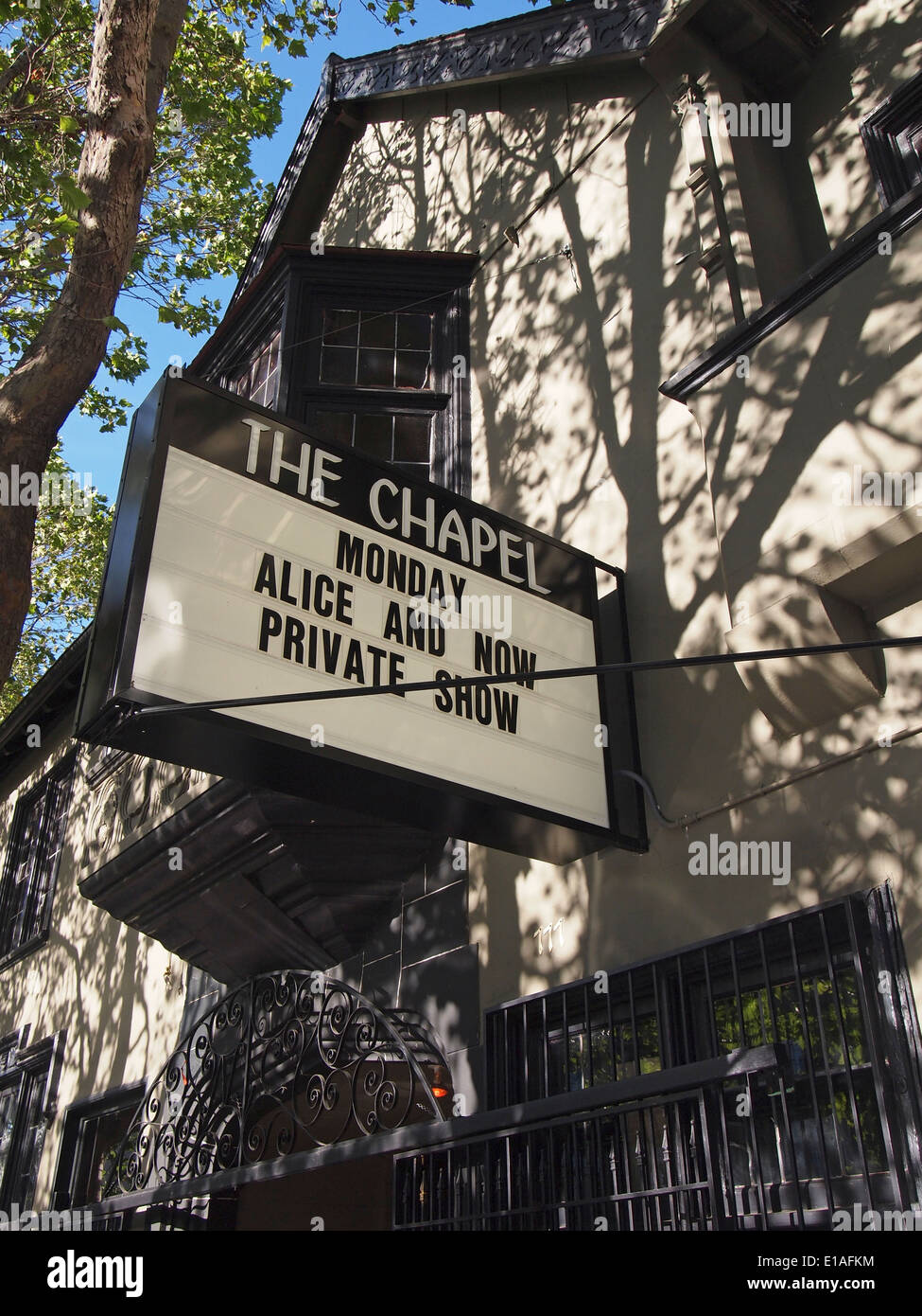 The Chapel live music venue in the Mission District of San Francisco Stock Photo