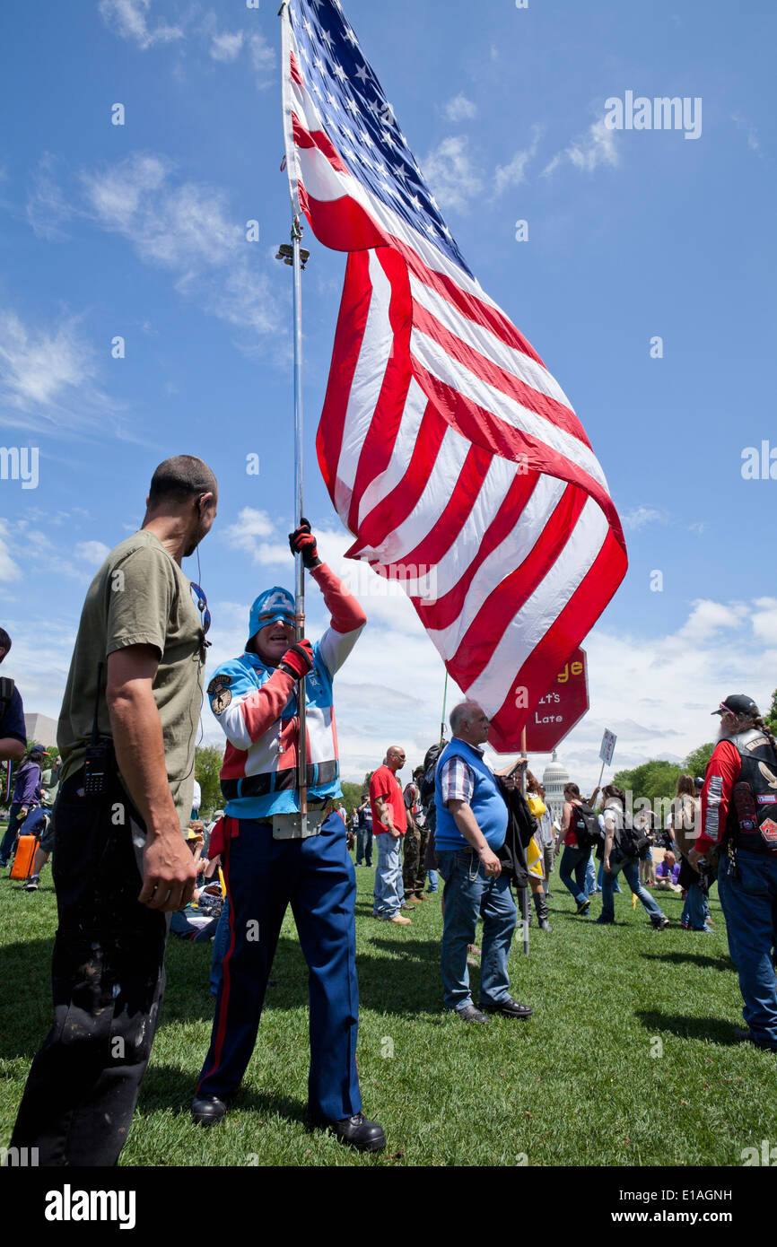 Tea Party rally - Washington, DC USA Stock Photo