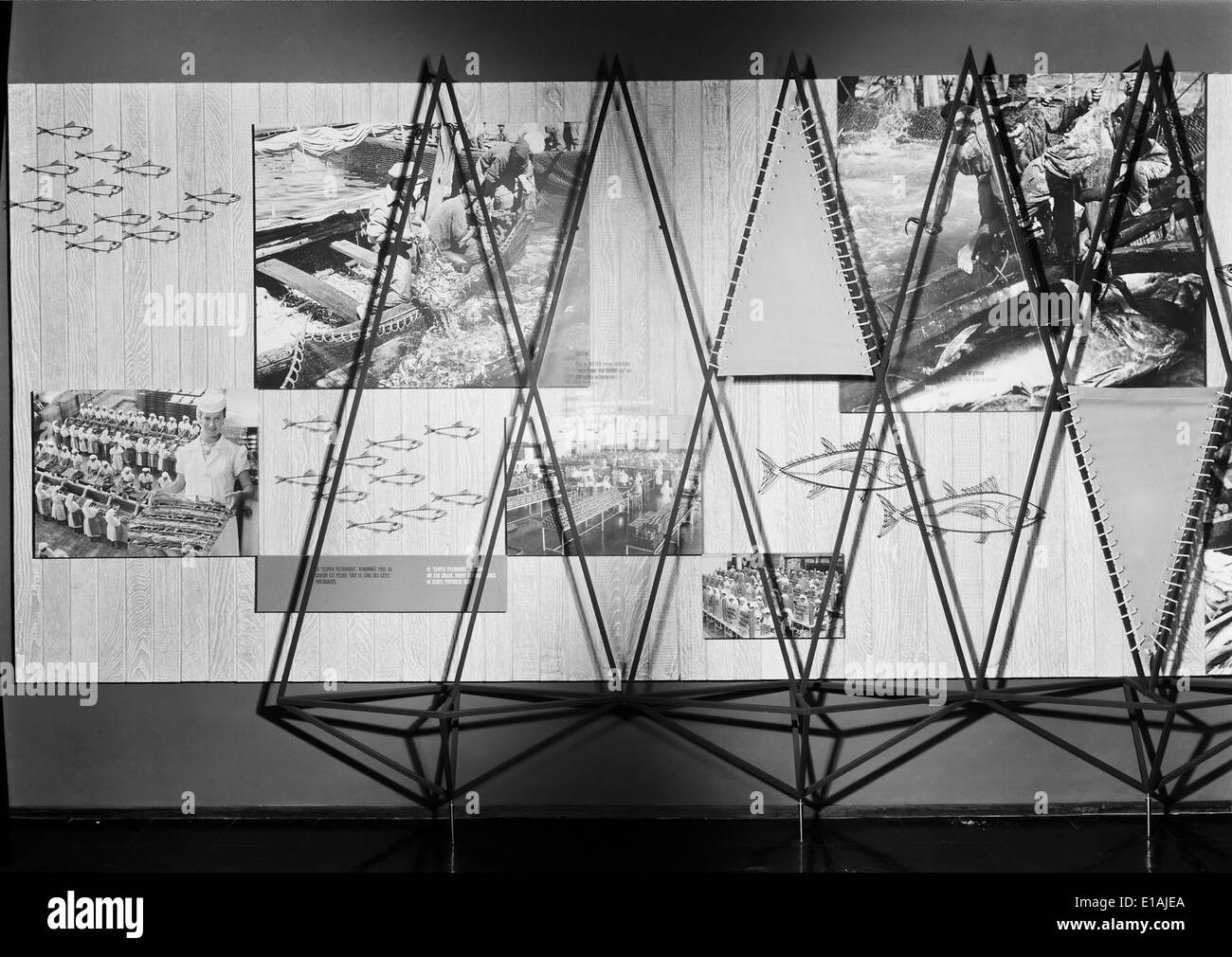 The Pavilhão de Portugal at the 1958 Brussels Universal Exhibition showcased Portugal's culture, art, and innovation. The exhibition was an important event in the country's participation in international expos, highlighting Portugal's global contributions. Stock Photo