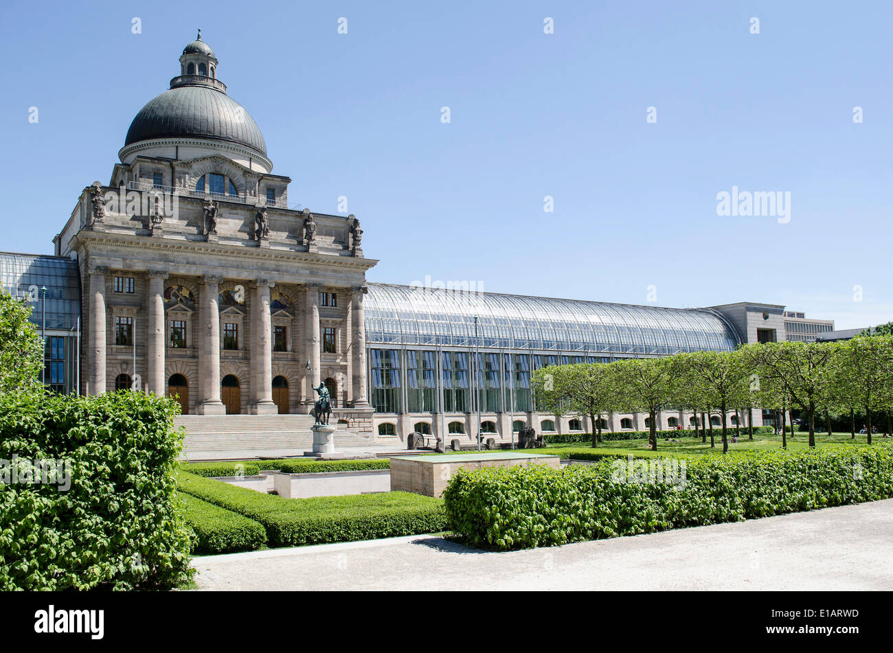 Bavarian State Chancellery, Munich, Bavaria, Germany Stock Photo
