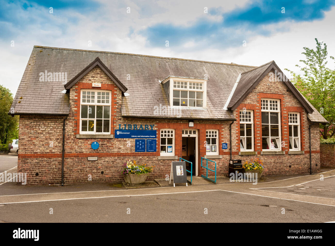 The old Thirsk Library building formerly Thirsk Infant School, Blue