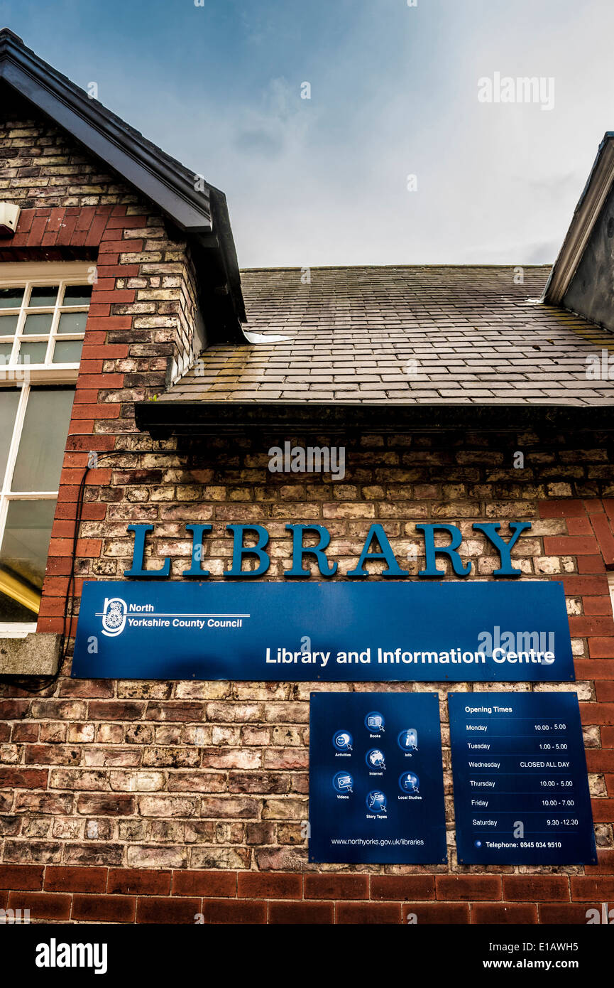 The old Thirsk Library building formerly Thirsk Infant School, Blue